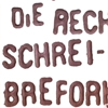 Typografisches Plakat: Rechtschrei-breform